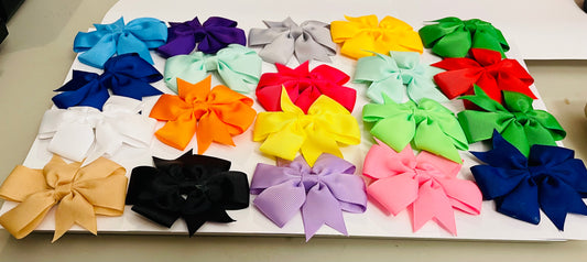 20 Pack Pinwheel Hair Bows Alligator Clips For Girls Babies Toddlers Accessories