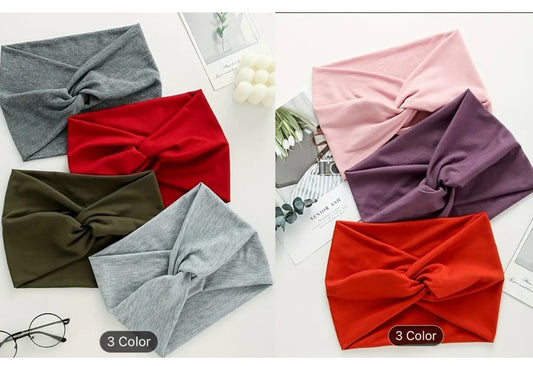 6 Pack Headbands Multiple Colors