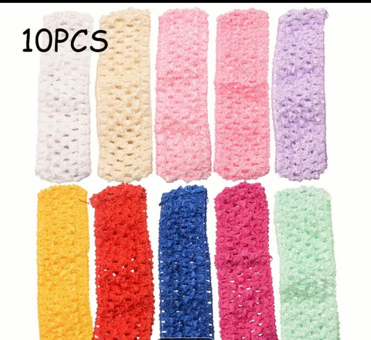 10 pack Multiple Colors Girls Headbands