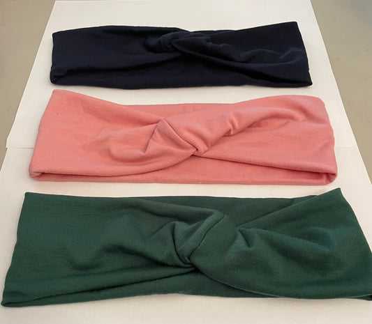 3Pack Multiple Colors Women Elastic Headbands