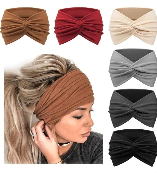 Headbands 6 pack multiple colors